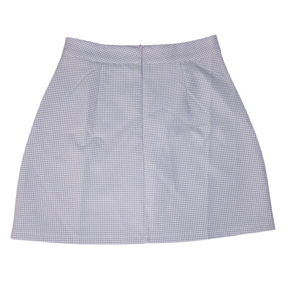 Lavender White Houndstooth Mini Skirt Juniors Size S - Picture 2 of 6